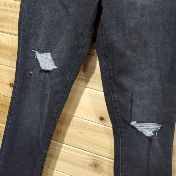 Abercrombie & Fitch Simone High Rise Super Skinny 4/27 Black Wash - Picture 3 of 10